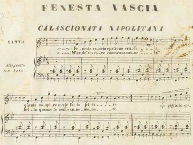 Fenesta vascia, un canto d’amore che viene da lontano