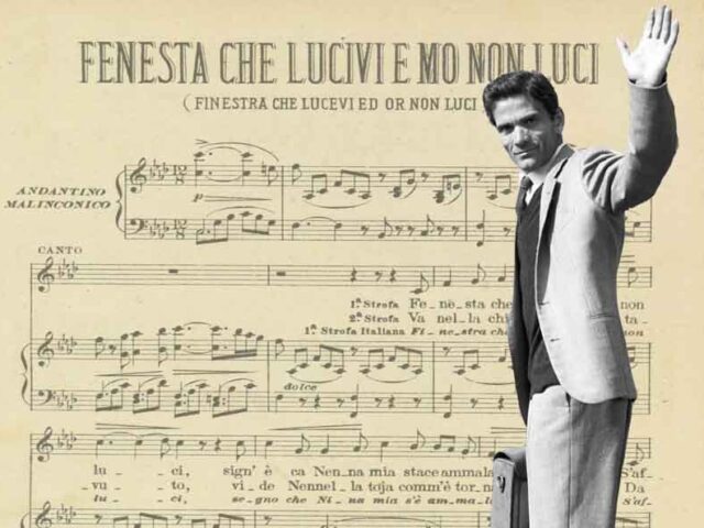 Pasolini e la canzone napoletana, un legame poco noto